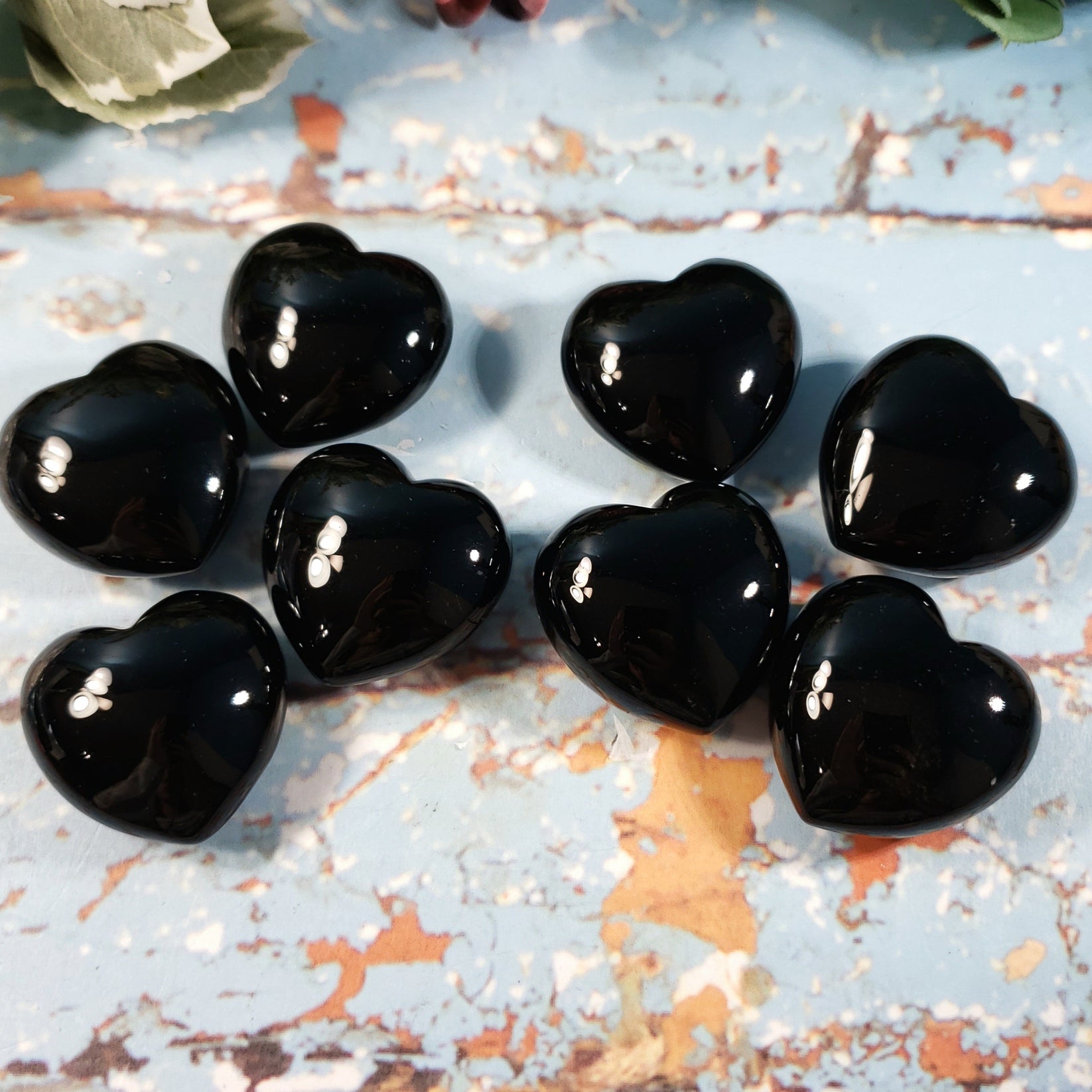 Puffed Black Obsidian Heart for Protection, Clarity & Grounding ...