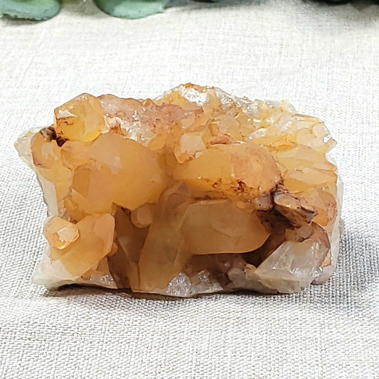 Tangerine Quartz Cluster - 3 - Crystal Happenings