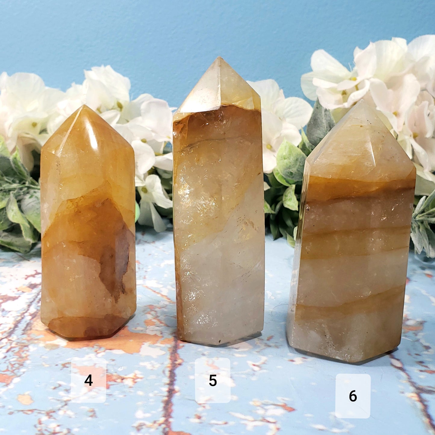 Golden Healer Towers #4, 5 or 6 - Crystal Happenings