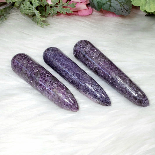Lepidolite Wands A+ - Crystal Happenings