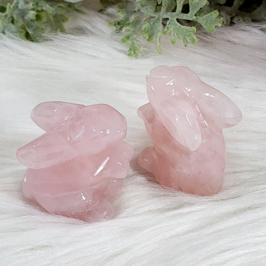 Pink Crystal Rabbit Crystal Bunny Collection for Spring Decor and Gifts – Crystal Happenings