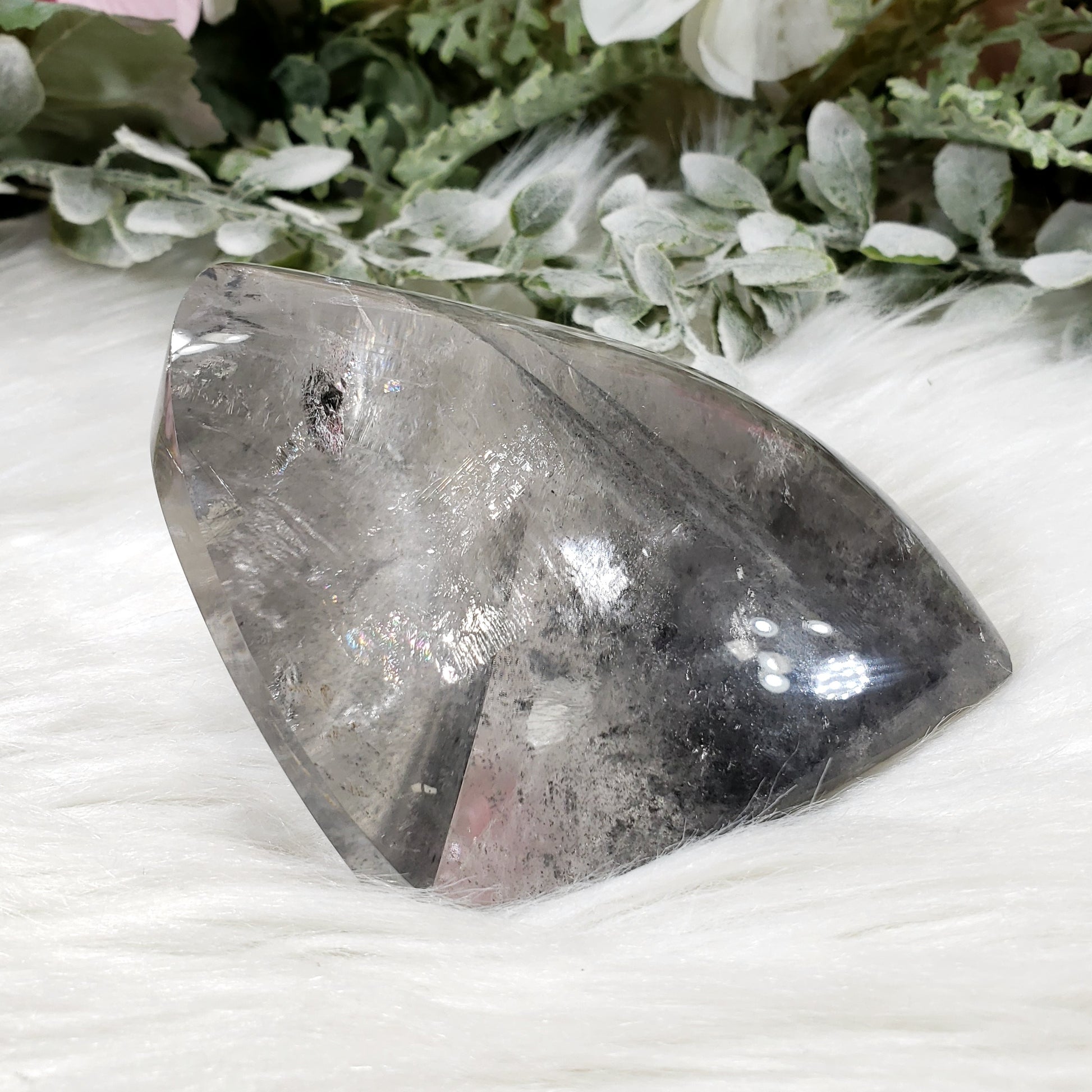 Phantom Lodestone Quartz - 3D shaped - Crystal Happenings