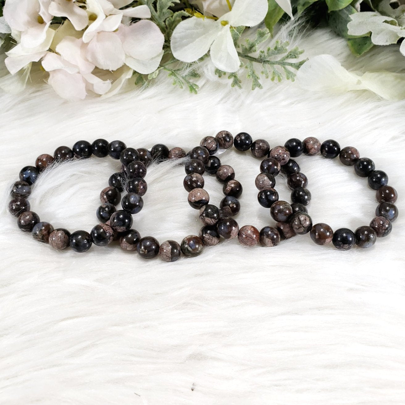 Que Sera 10mm Beaded Bracelet - Crystal Happenings
