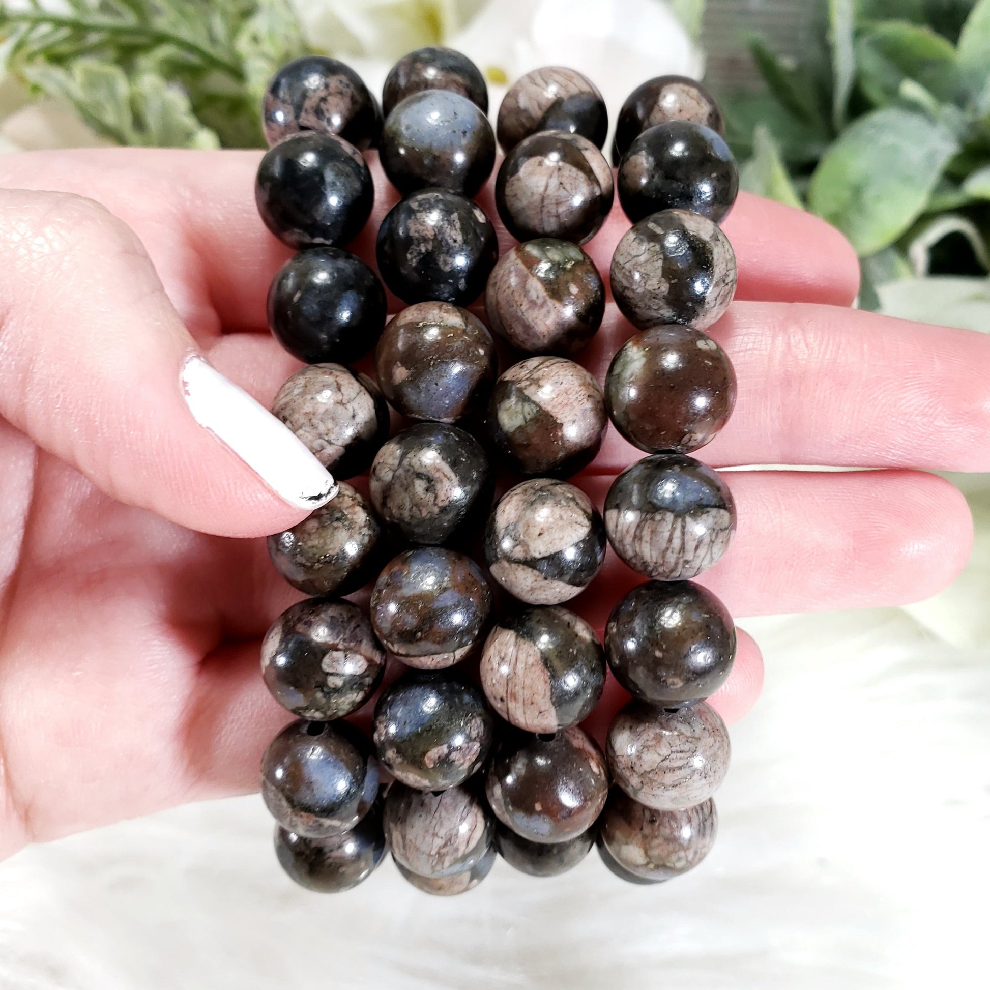 Que Sera 10mm Beaded Bracelet - Crystal Happenings