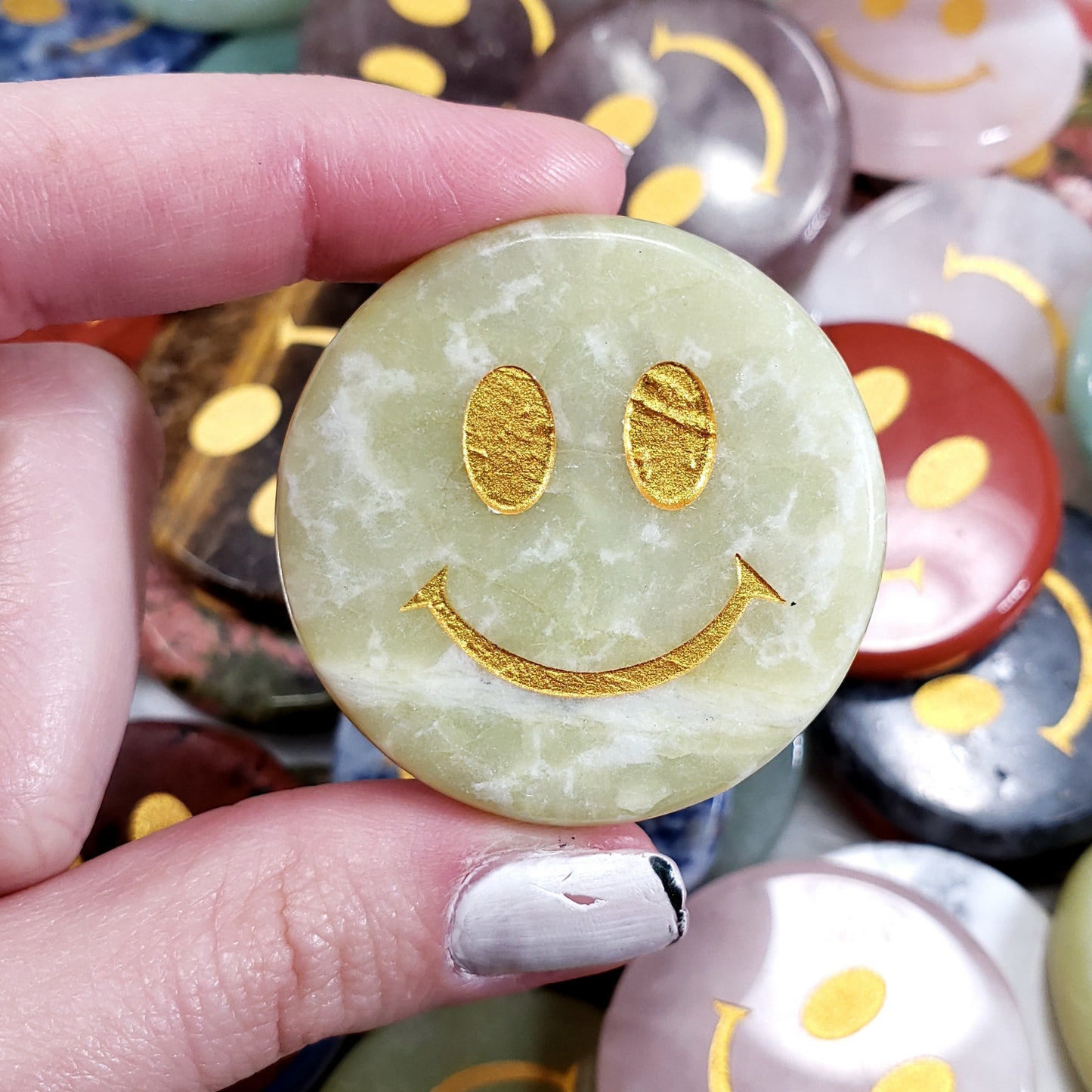 Septarian Crystal Smiley Face