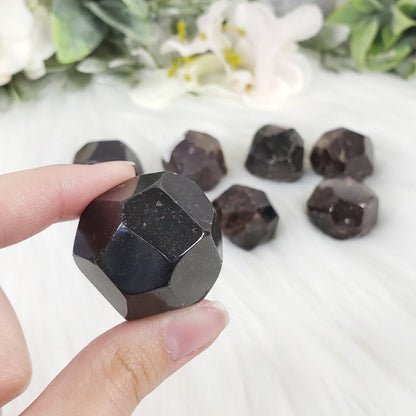 Faceted Alandine Garnet - Crystal Happenings