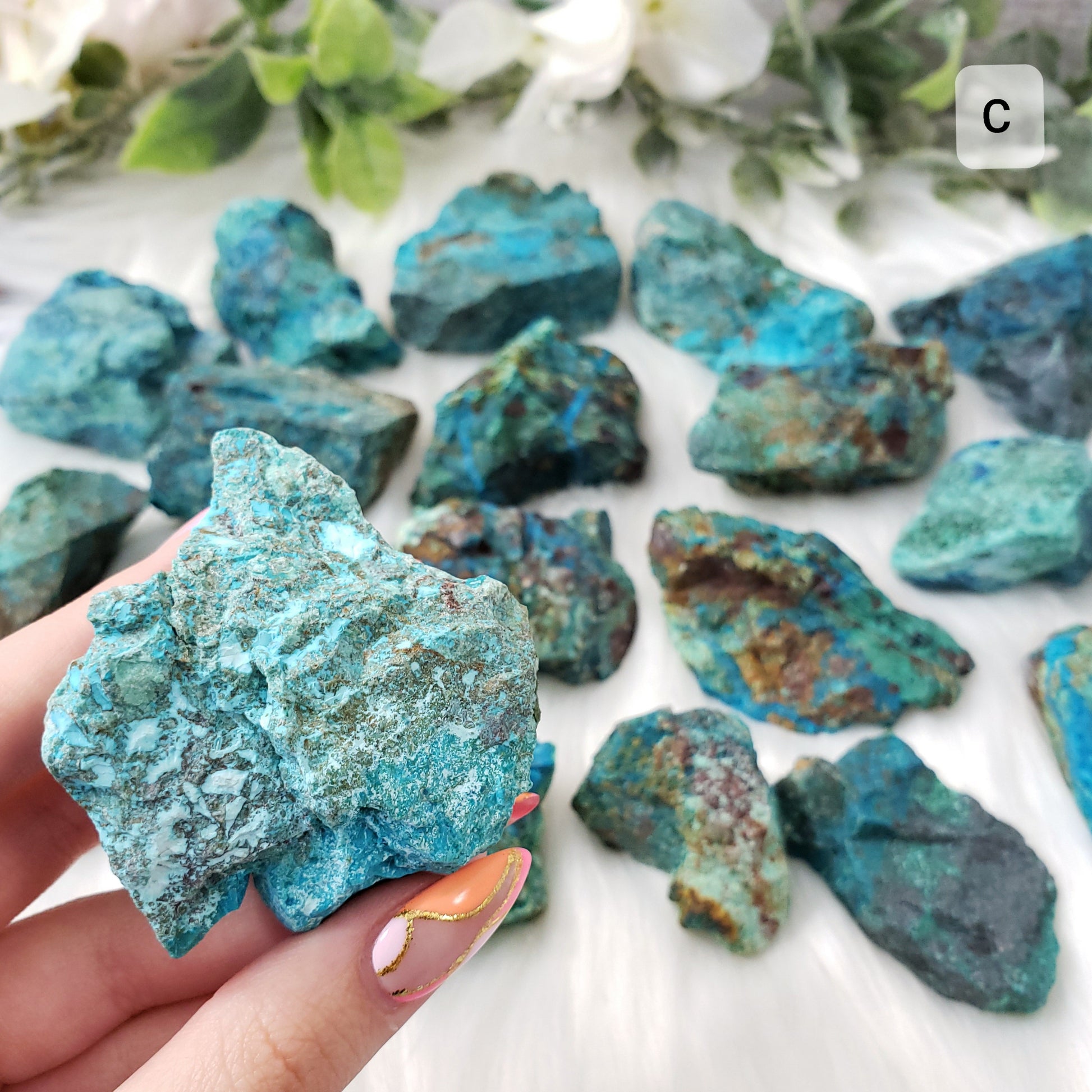 Chrysocolla Raw Stone VIDEO LISTING - Crystal Happenings