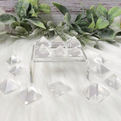 Mini Clear Quartz Pyramids - Crystal Happenings
