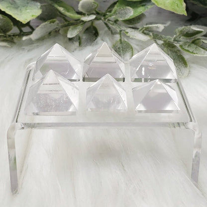 Mini Clear Quartz Pyramids - Crystal Happenings