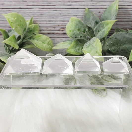Mini Clear Quartz Pyramids - Crystal Happenings