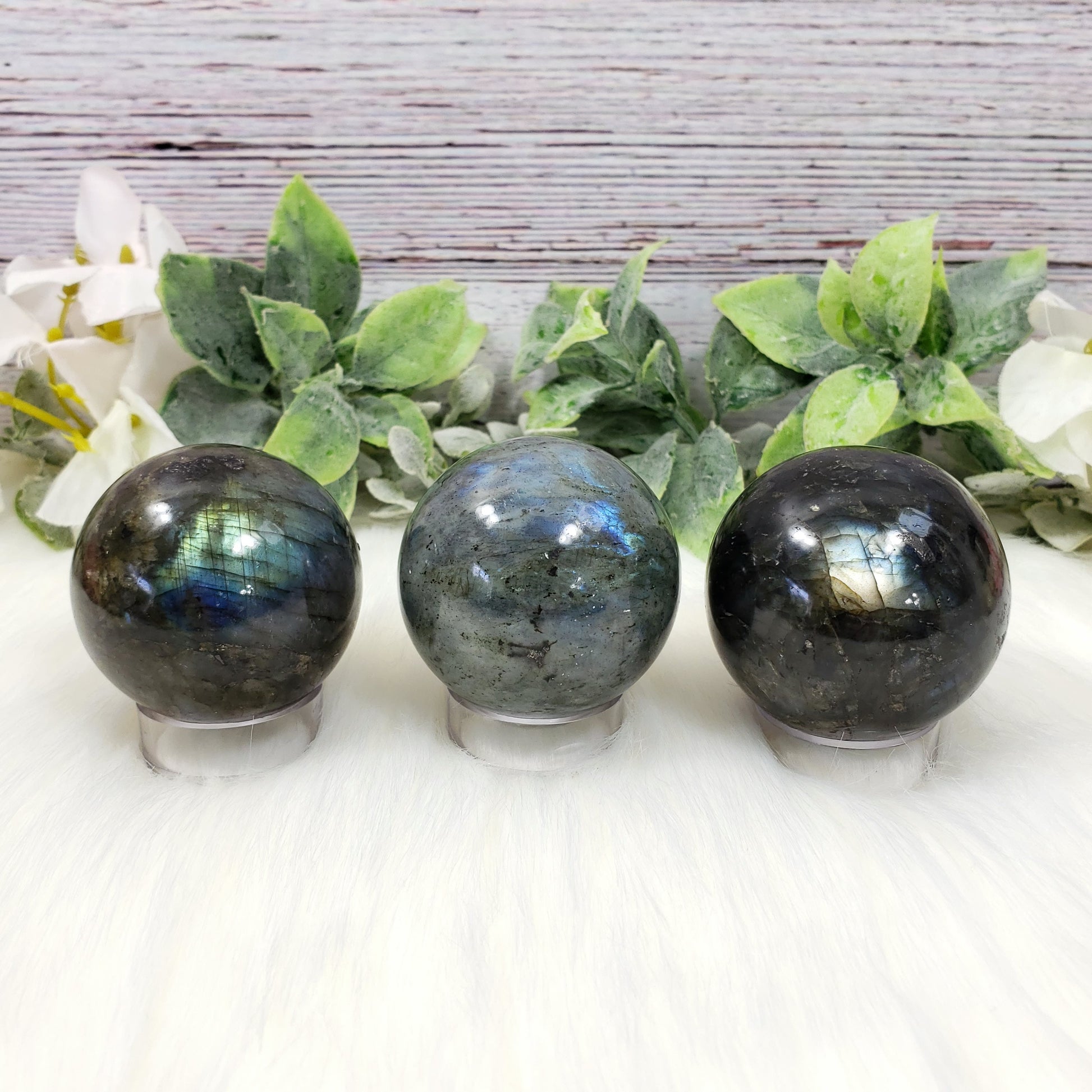 Labradorite Spheres - Crystal Happenings