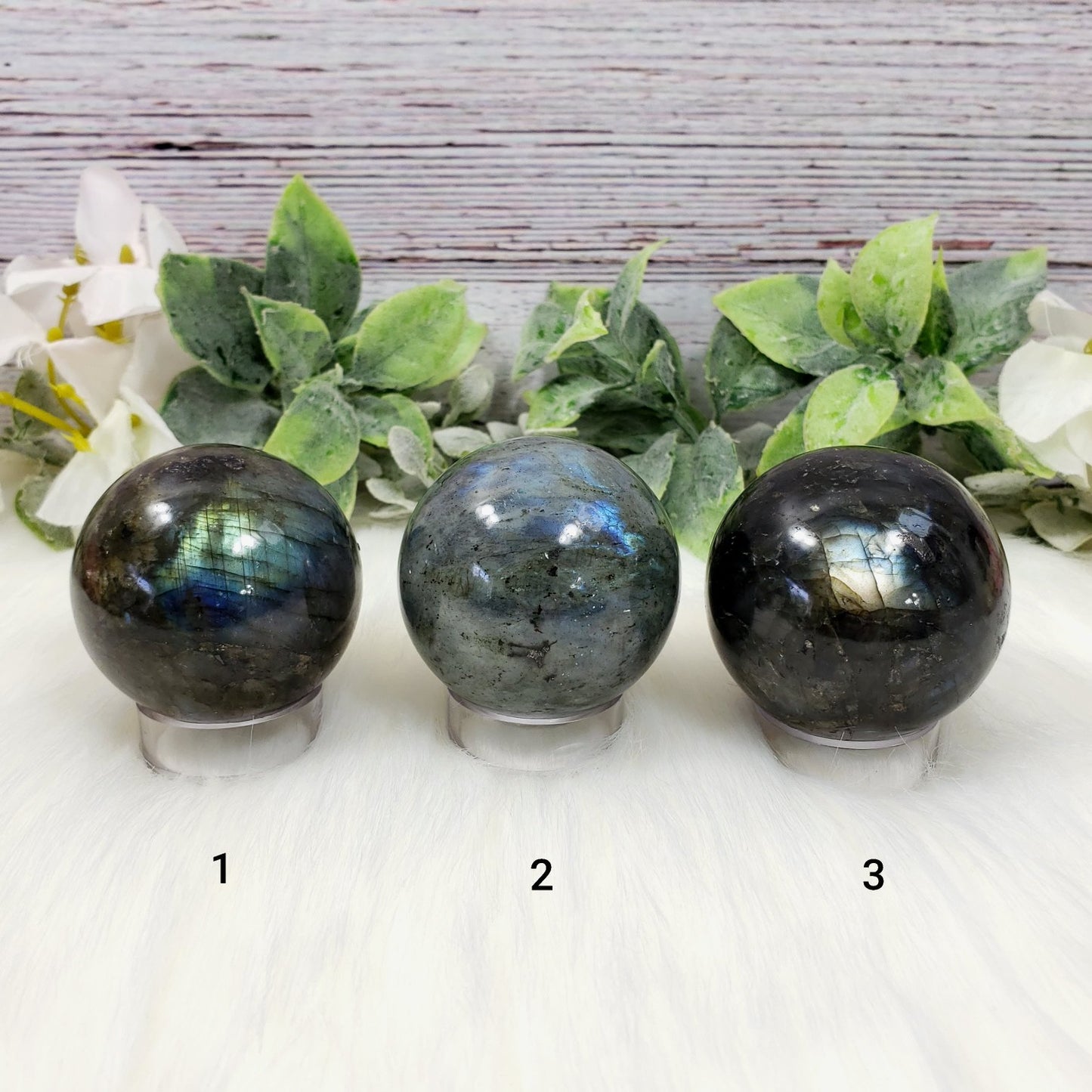 Labradorite Spheres - Crystal Happenings