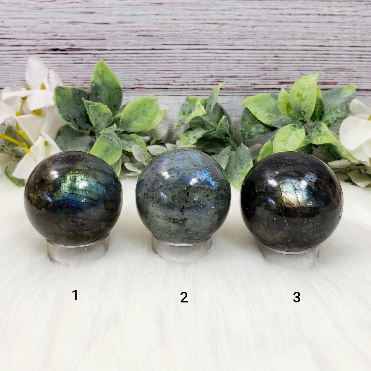 Labradorite Spheres - Crystal Happenings
