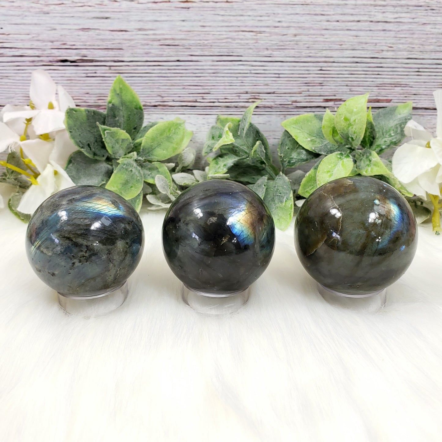 Labradorite Spheres - Crystal Happenings