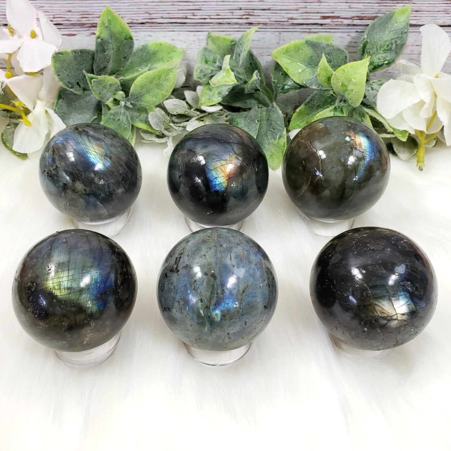 Labradorite Spheres - Crystal Happenings