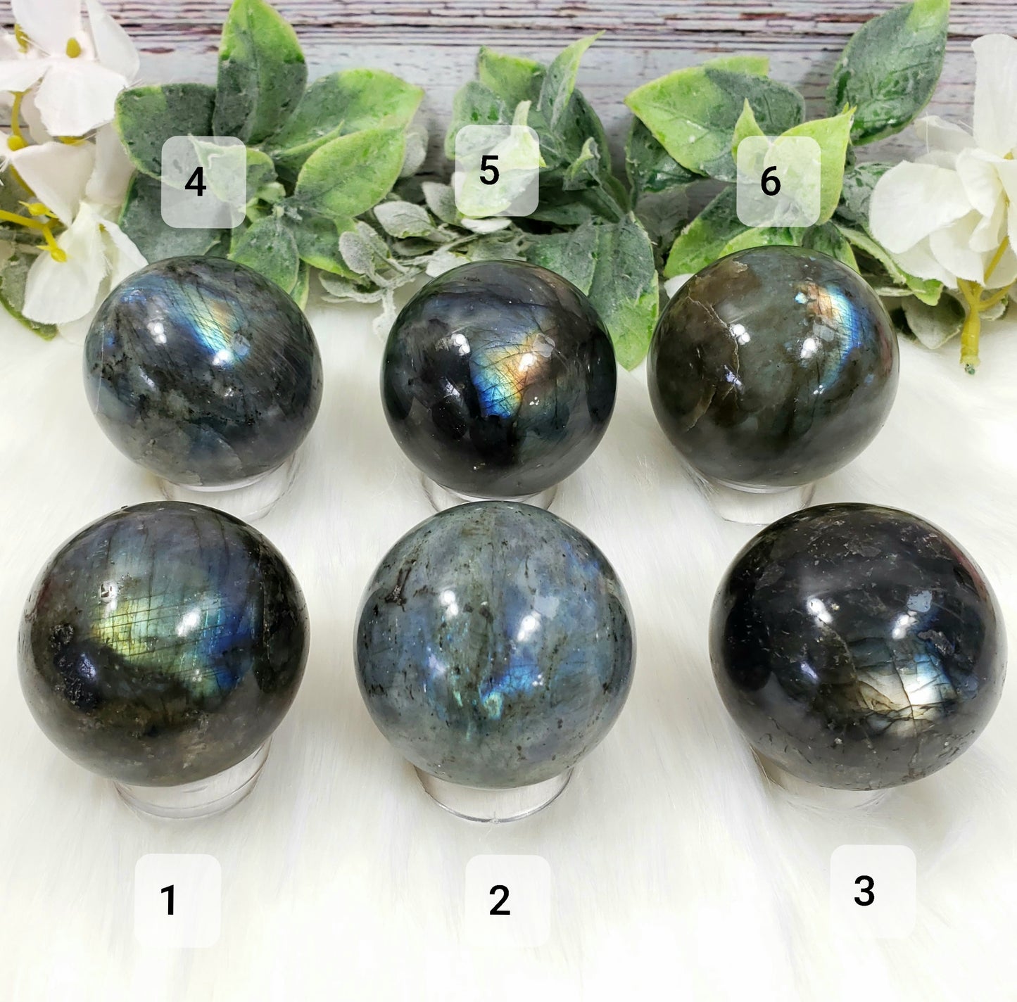 Labradorite Spheres - Crystal Happenings
