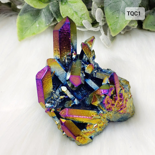 Titanium Quartz Cluster 1 - Crystal Happenings