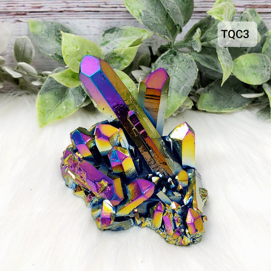 Titanium Quartz Cluster 3 - Crystal Happenings