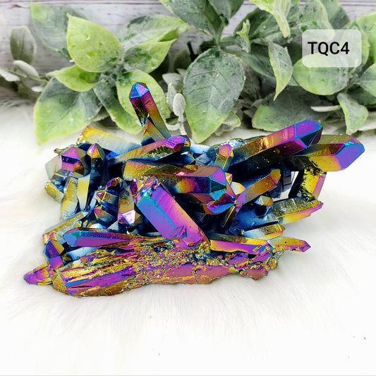 Titanium Quartz Cluster 4 - Crystal Happenings