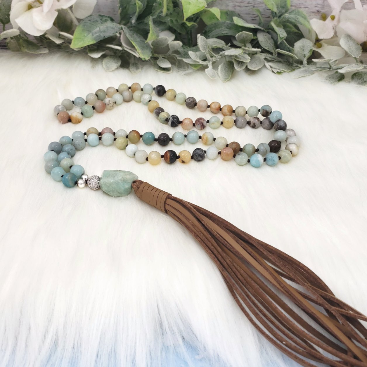 Amazonite Necklace & Nugget - Crystal Happenings