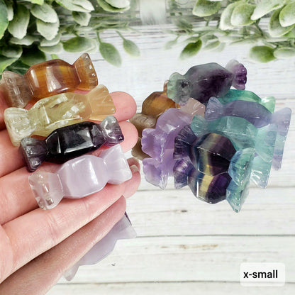 Rainbow Fluorite Crystal Candy - Crystal Happenings