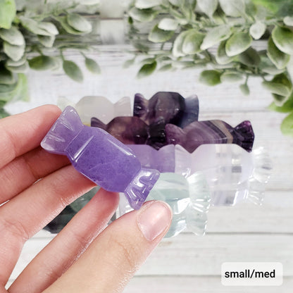 Rainbow Fluorite Crystal Candy - Crystal Happenings