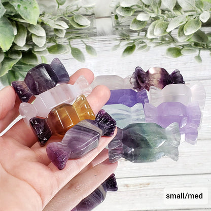 Rainbow Fluorite Crystal Candy - Crystal Happenings