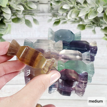 Rainbow Fluorite Crystal Candy - Crystal Happenings
