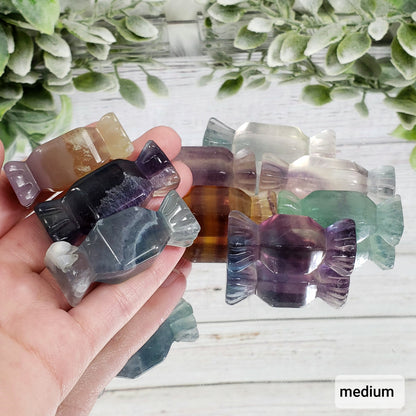 Rainbow Fluorite Crystal Candy - Crystal Happenings