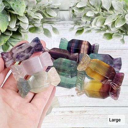 Rainbow Fluorite Crystal Candy - Crystal Happenings