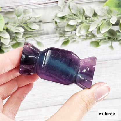 Rainbow Fluorite Crystal Candy - Crystal Happenings