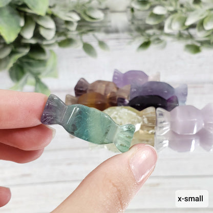 Rainbow Fluorite Crystal Candy - Crystal Happenings