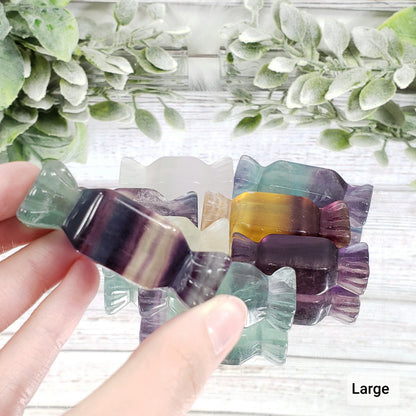 Rainbow Fluorite Crystal Candy - Crystal Happenings