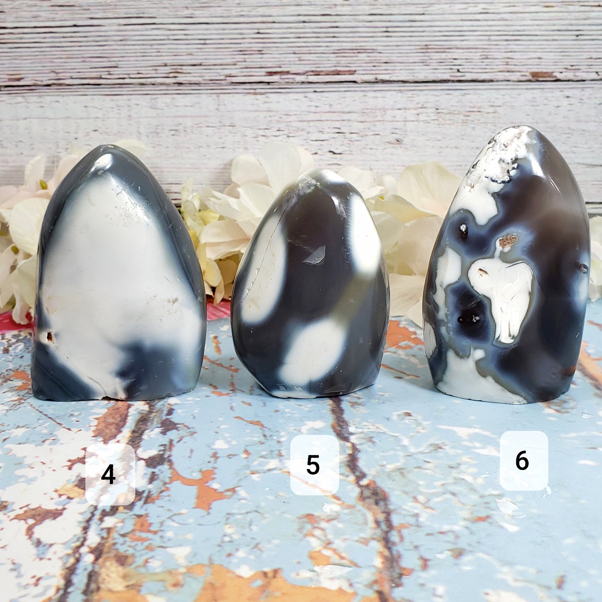 Orca Agate Freeform Towers 4-6 - Crystal Happenings