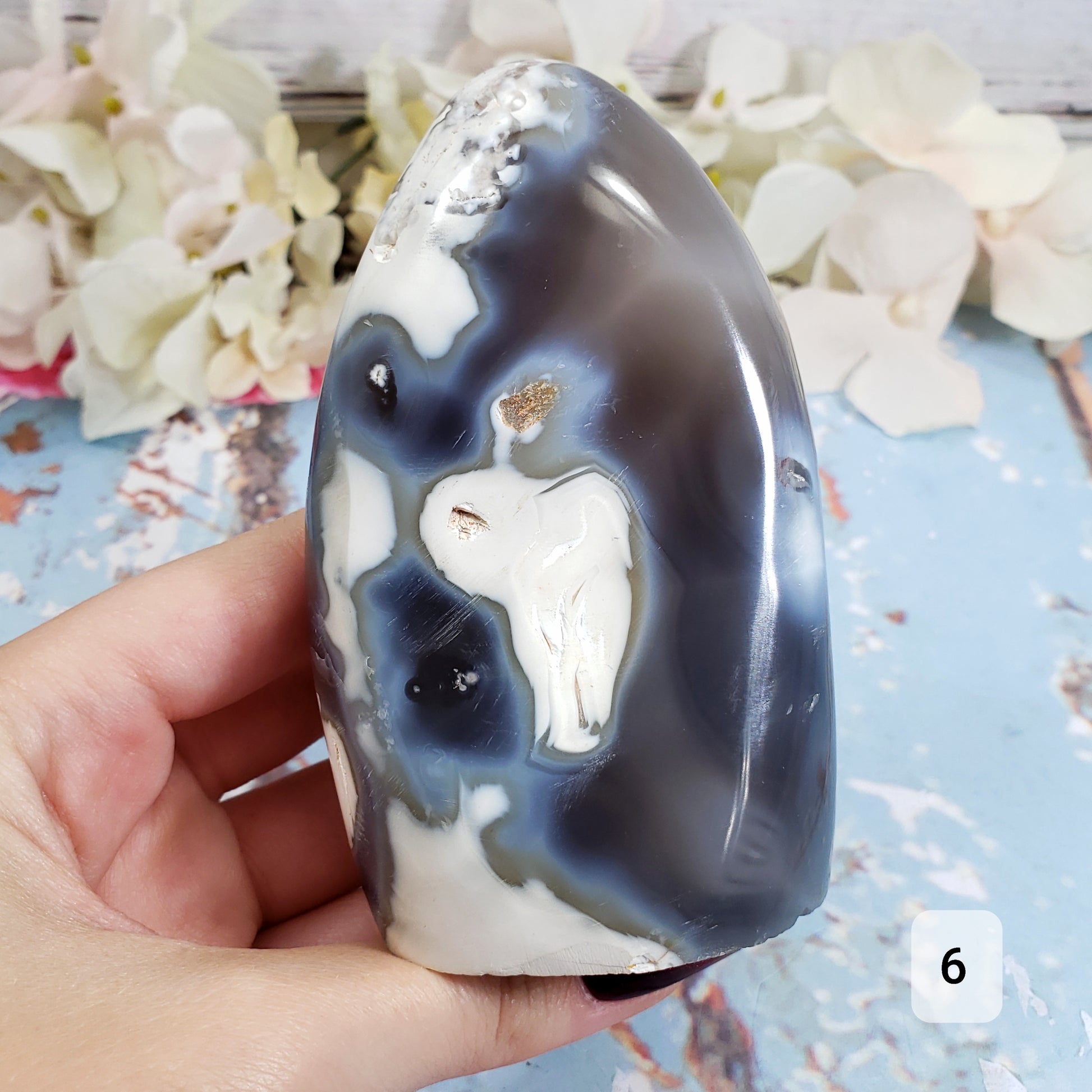 Orca Agate Freeform Towers 4-6 - Crystal Happenings
