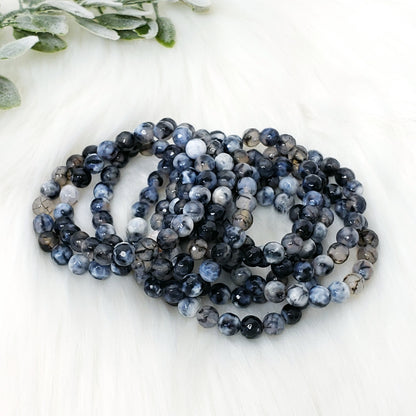 Dragon Vein Faceted Bracelet - Crystal Happenings
