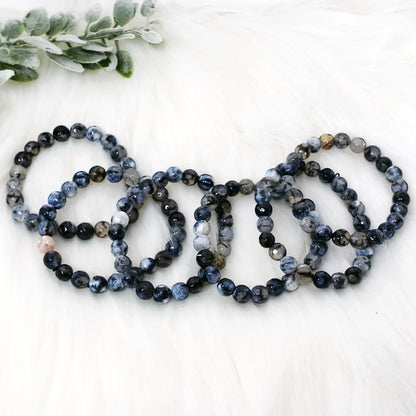 Dragon Vein Faceted Bracelet - Crystal Happenings