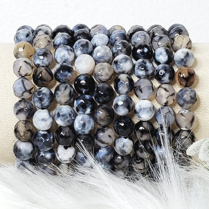 Dragon Vein Faceted Bracelet - Crystal Happenings