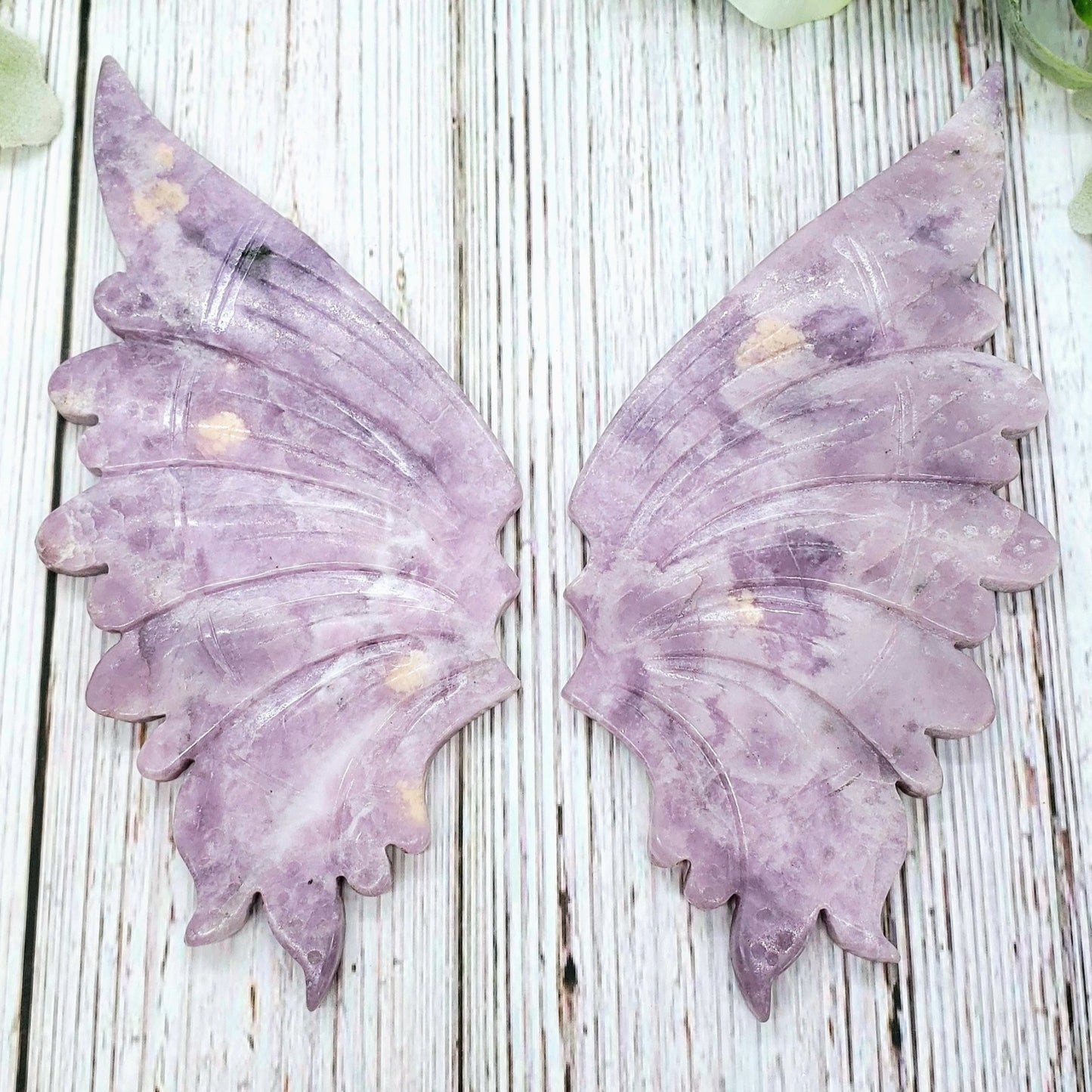 Lepidolite Butterfly Wing - Crystal Happenings