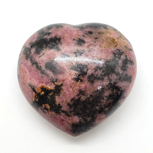 *Rhodonite Heart 57mm - Crystal Happenings