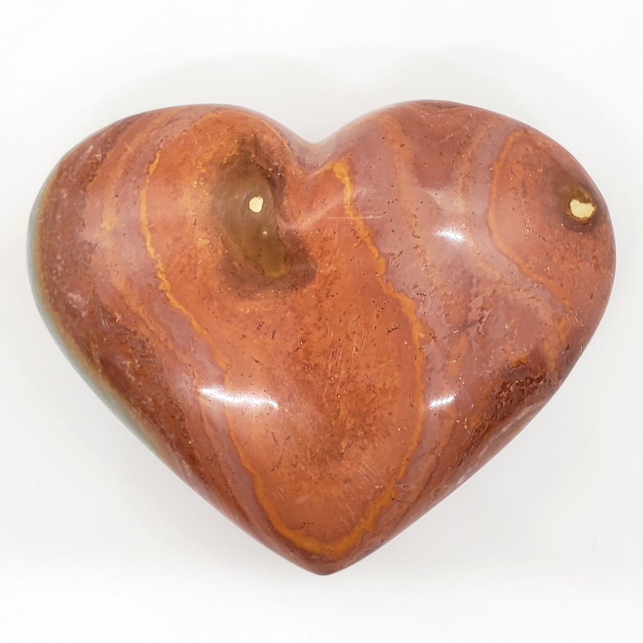 Polychrome Jasper 97mm Heart - Crystal Happenings