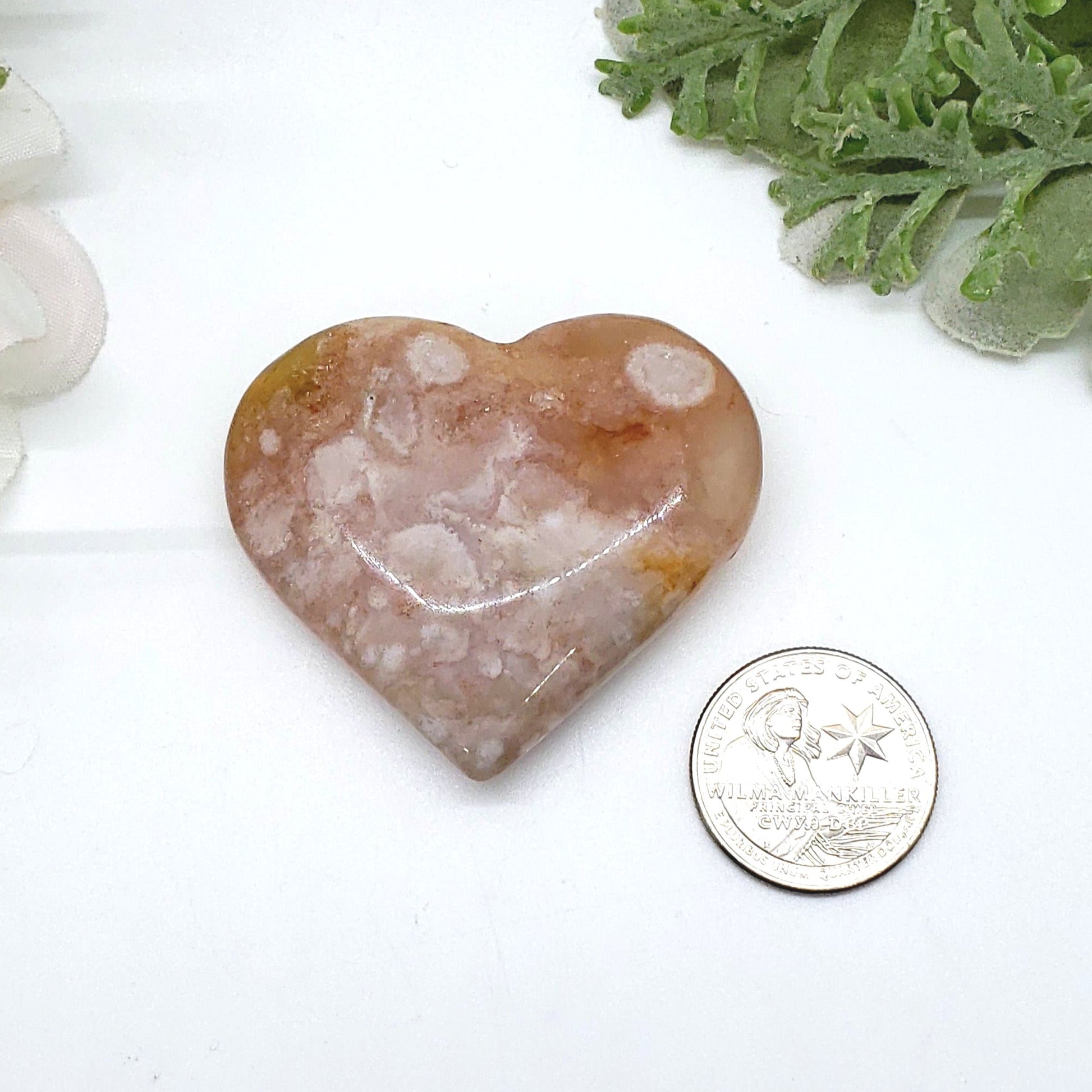 *@FLOWER AGATE HEART 2 - Crystal Happenings