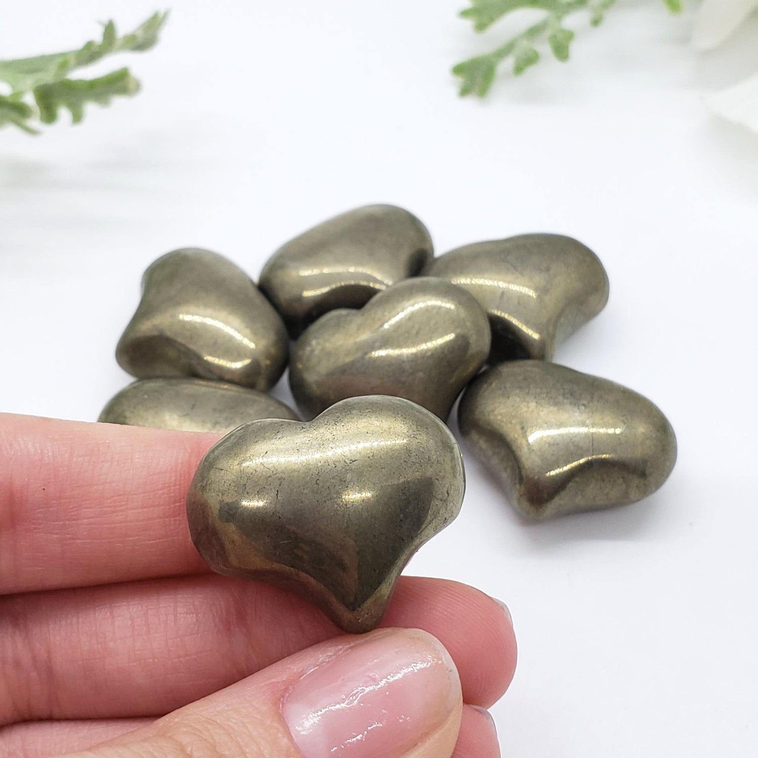 Pyrite - 1 inch Sweet Heart - Crystal Happenings
