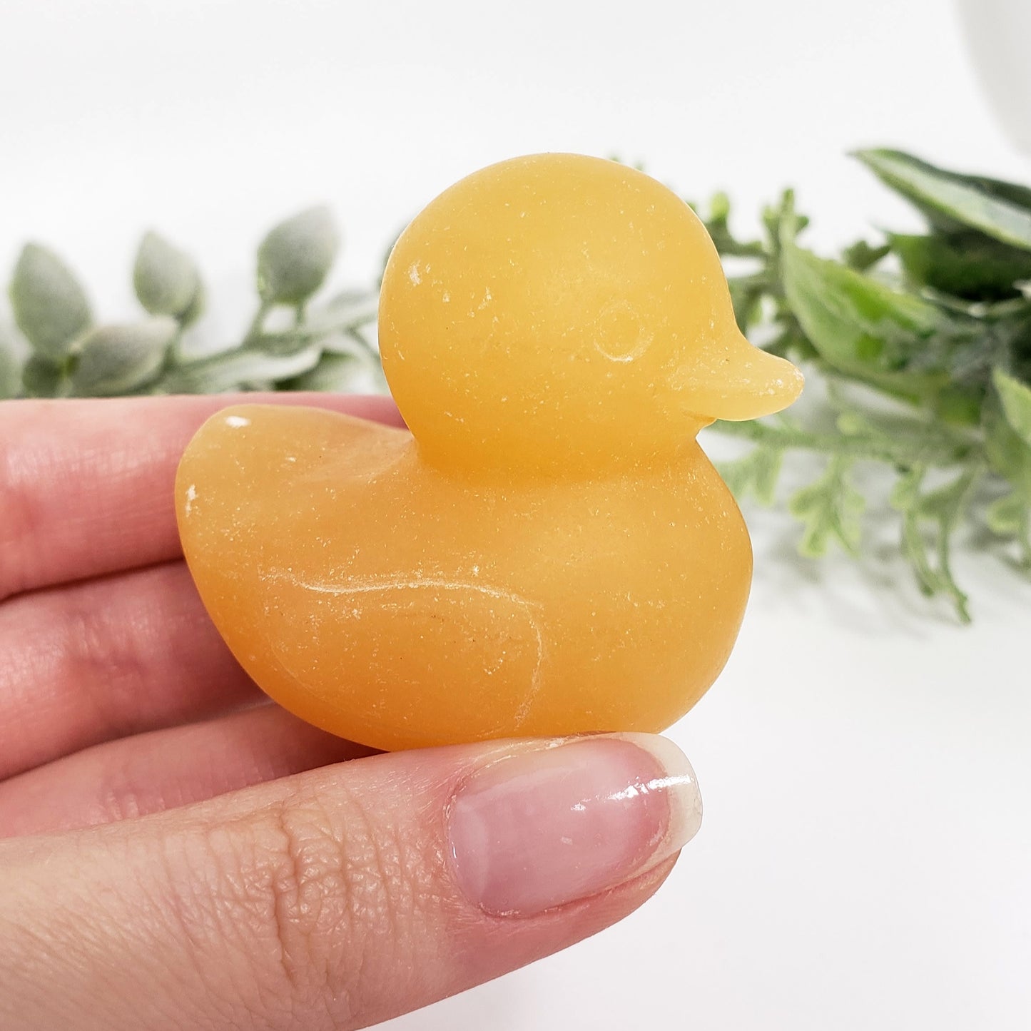 Orange Calcite Duck