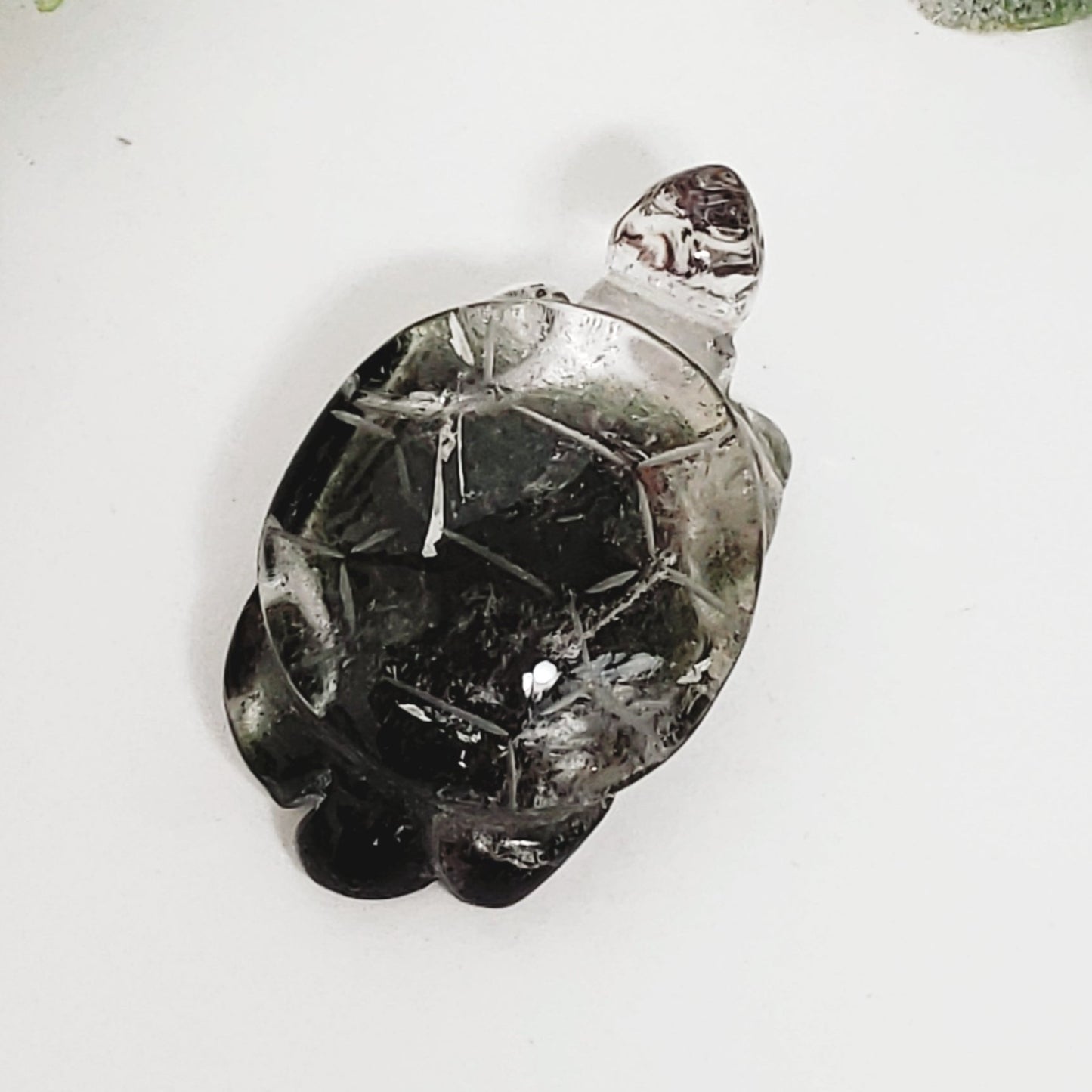 Lodolite/ Garden Quartz Crystal Turtle