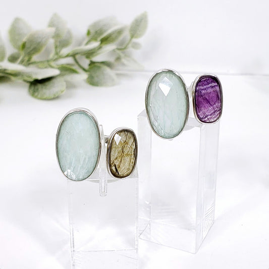 Amazonite Crystal Ring Crystal Healing