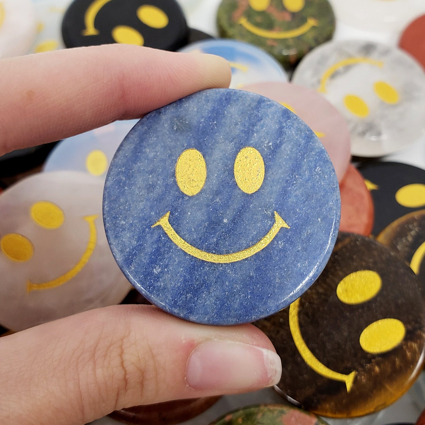 Crystal Smiley Face Coins