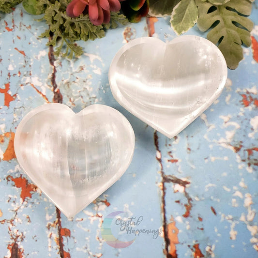 Selenite Crystal Heart Shaped Bowl