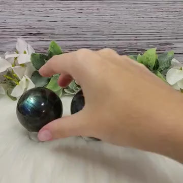 Labradorite Crystal Spheres