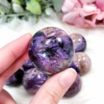 Pink Charoite Sphere *RARE*